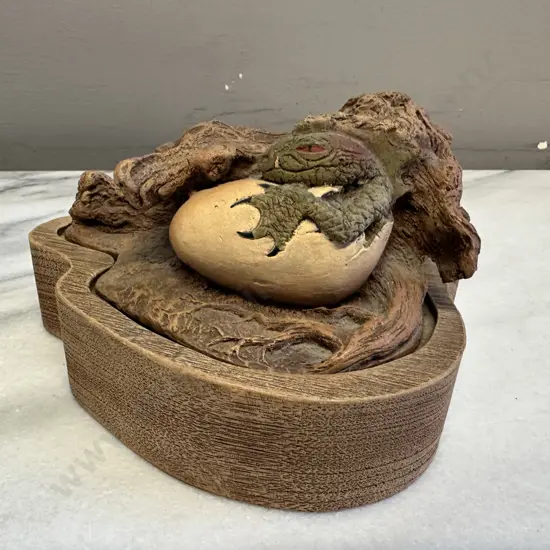 1989 Vintage Cain The Hatching Limited Edition Resin Dragon Trinket Dish 1077/5000